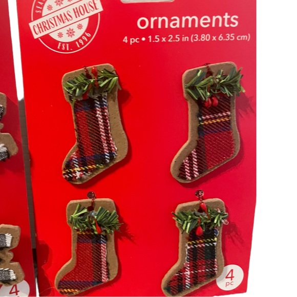 Mini Decorative Tabletop Christmas Tree Ornament Set of 2 - Picture 3 of 3